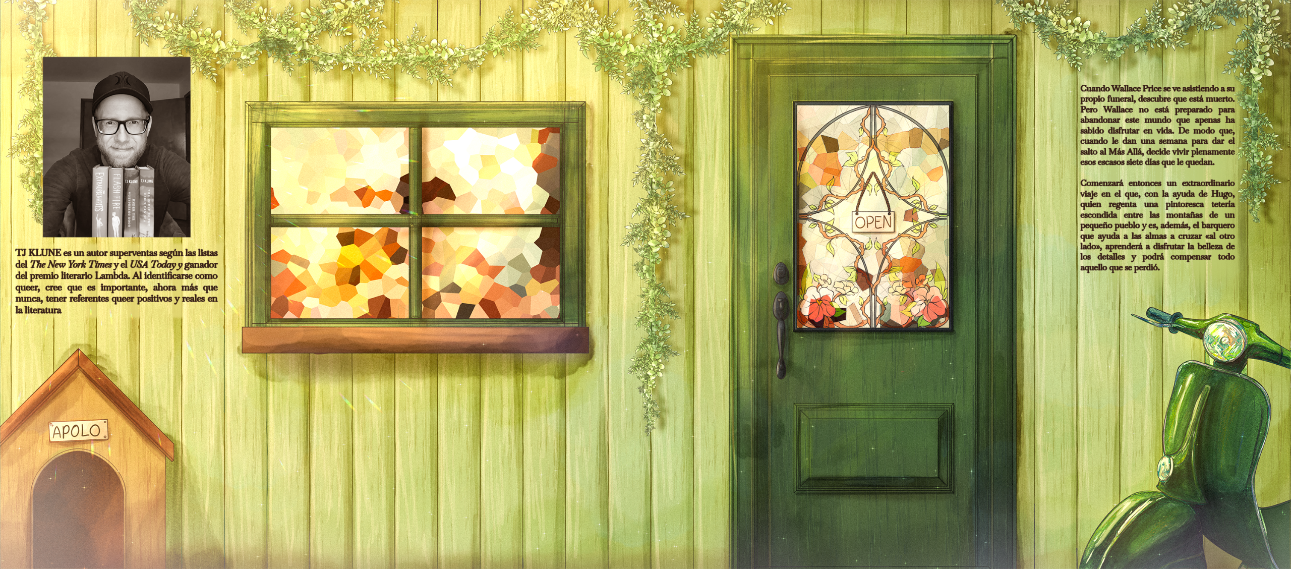 Sobrecubierta con texto